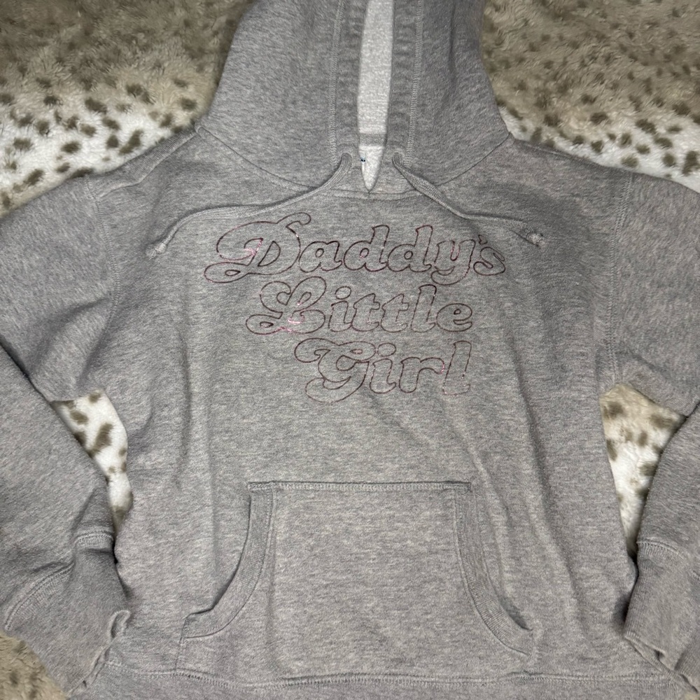 Aeropostale Gray Hoodie with Pink Accents